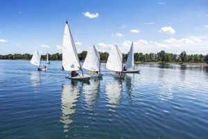 Dinghy Sailing in sunshine